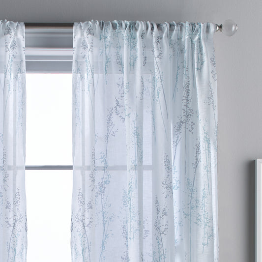 DKNY Whisper Window Curtain Panel Aqua