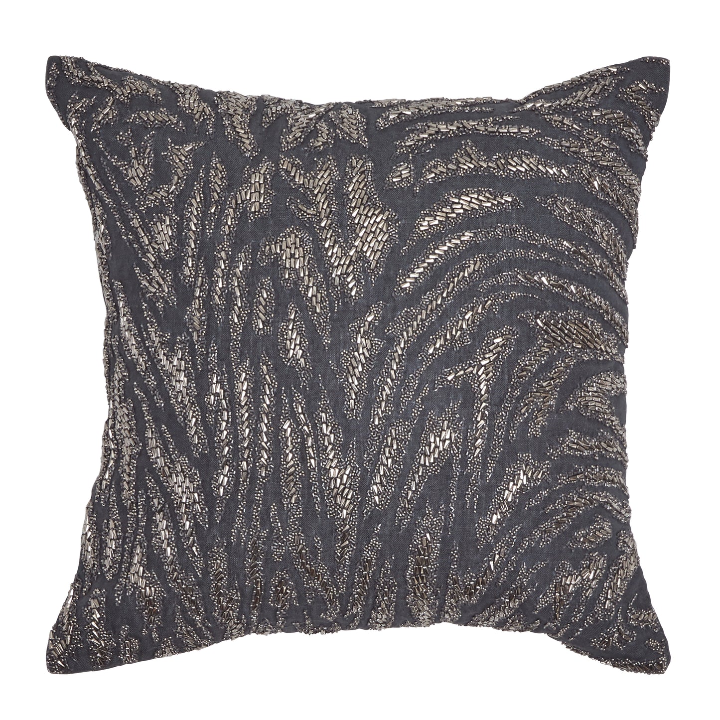 Donna Karan Moonscape Abstract Beaded Decorative Pillow