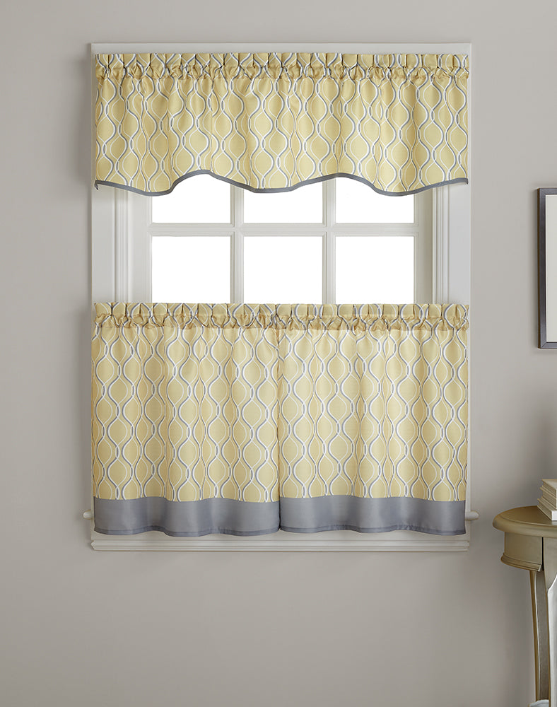 Curtainworks Morocco Tier & Valance Separates Gold