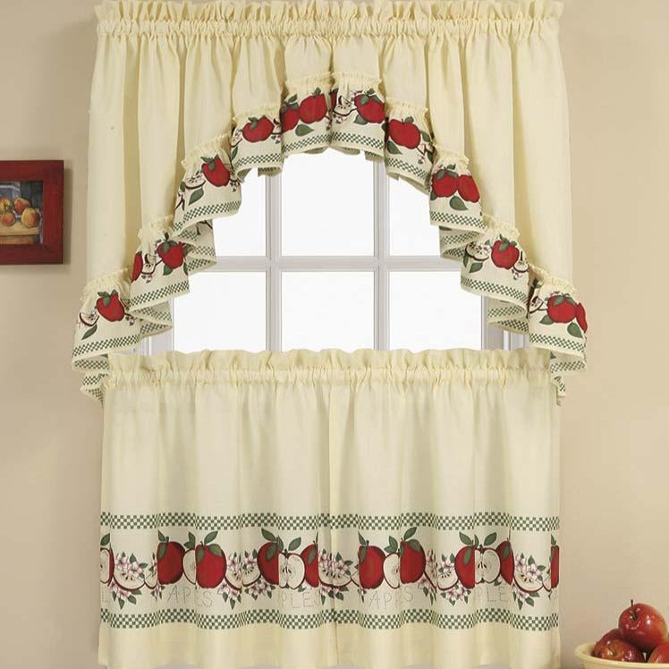 Curtainworks Red Delicious Tier & Valance Set