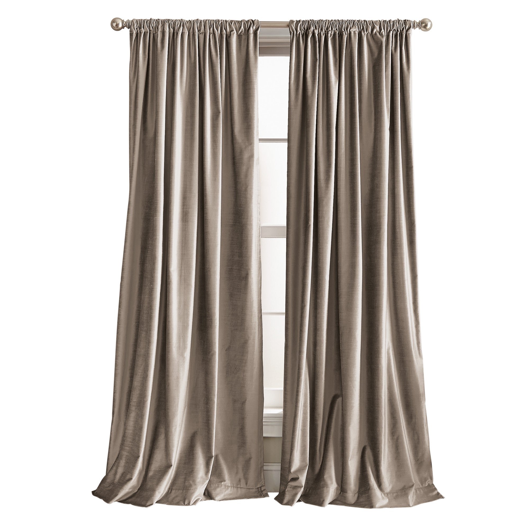 Dkny modern discount velvet curtains champagne