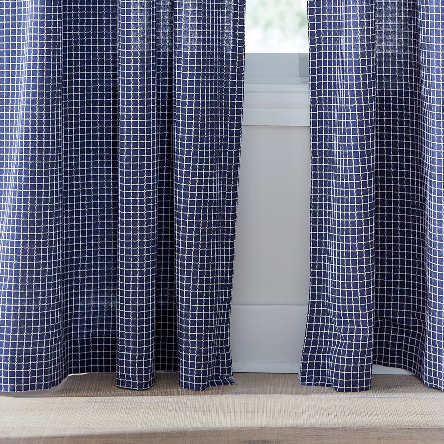 Tommy Hilfiger Mini Check Curtain Panel Pair
