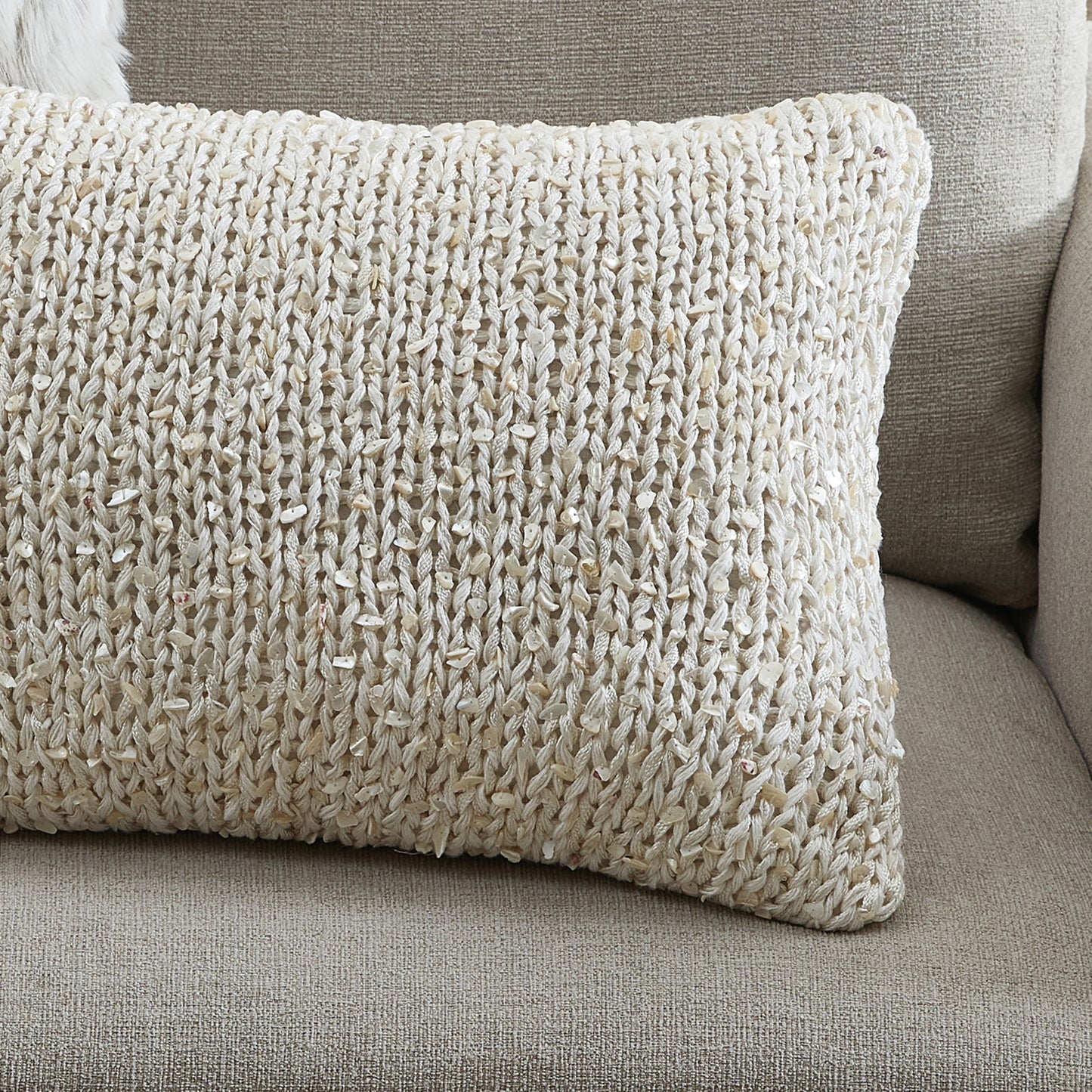 Michael Aram Braided Texture Dec Pillow Ivory