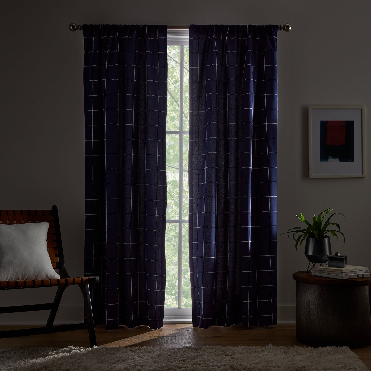 Tommy Hilfiger Big Check Curtain Panel Pair