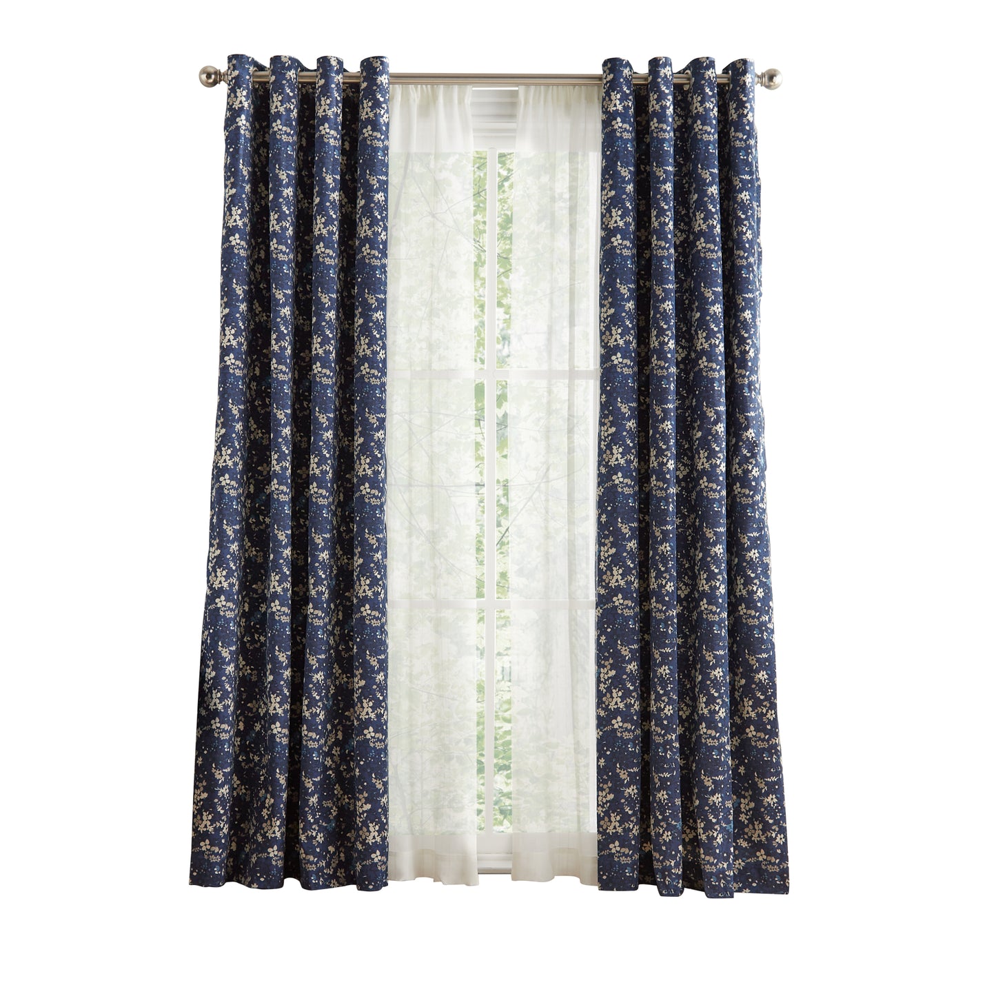 Tommy Hilfiger Carine Floral Curtain Panel Pair